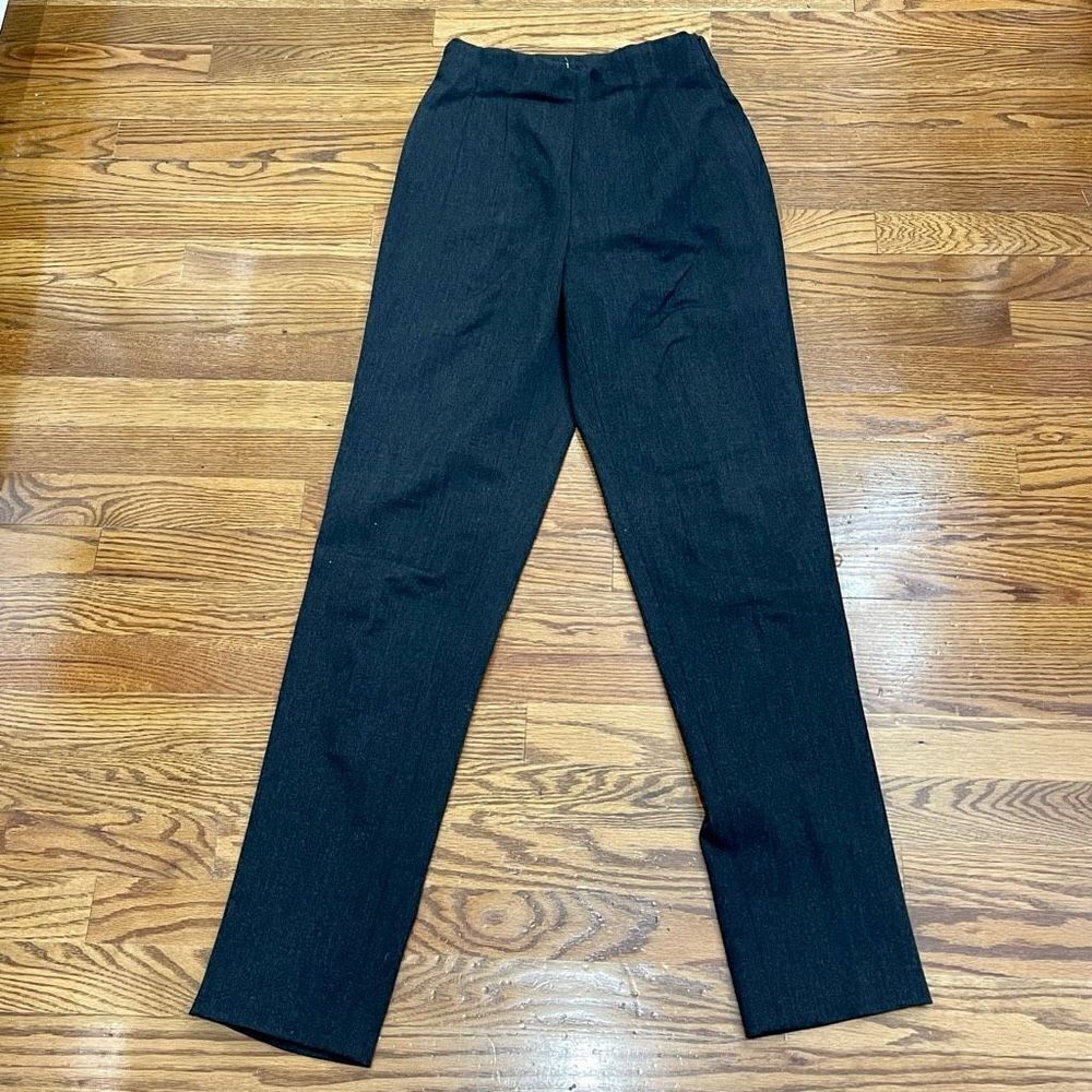 Jil Sander Charcoal Stretch Straight Leg Trouser